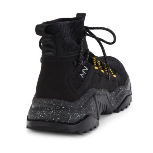 Skechers Black + Yellow Mark Nason High-Top Knit Sock Sneakers - Picture 3 of 10